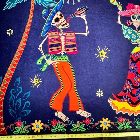Day of the Dead photo shoot cloth backdrop/wall hanging - Picture 5 of 16